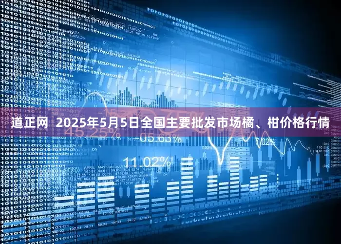 道正网  2025年5月5日全国主要批发市场橘、柑价格行情